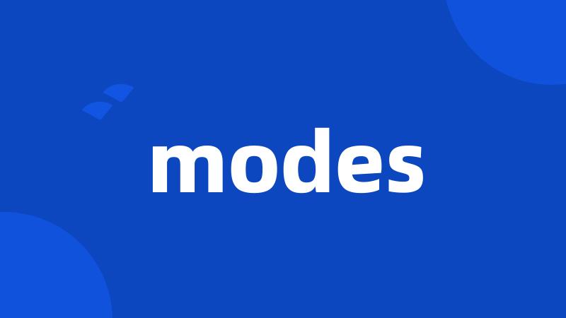 modes