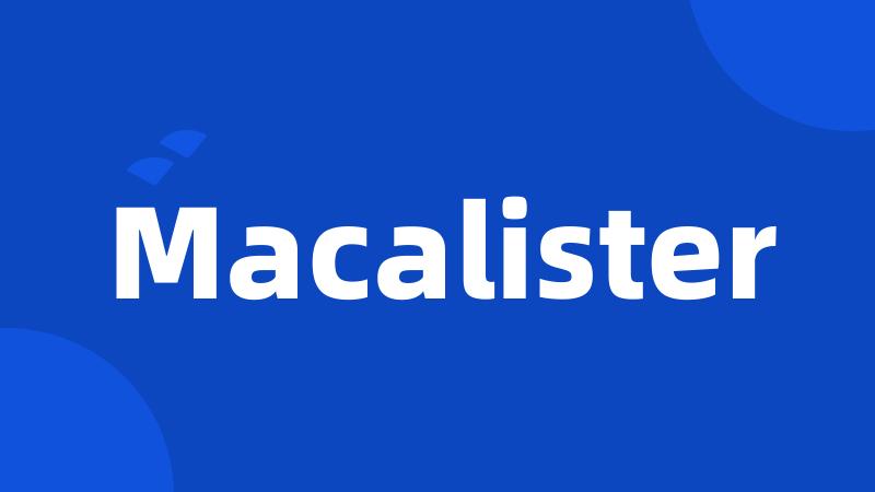Macalister