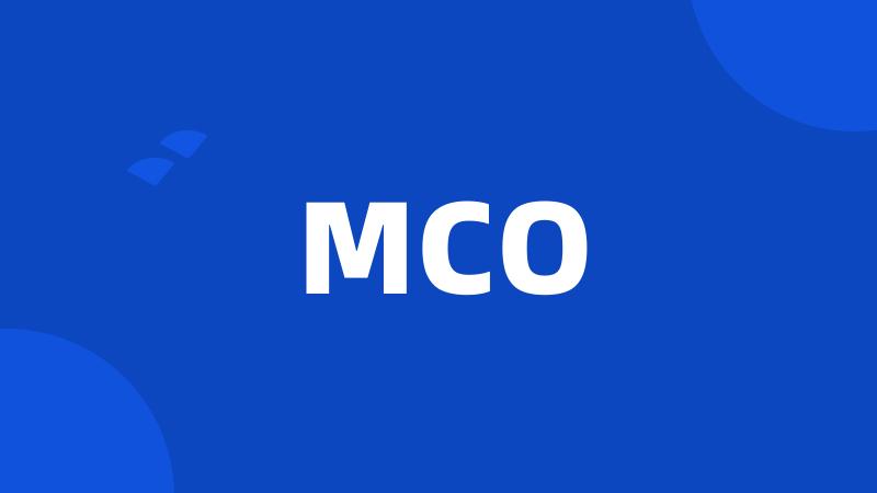 MCO
