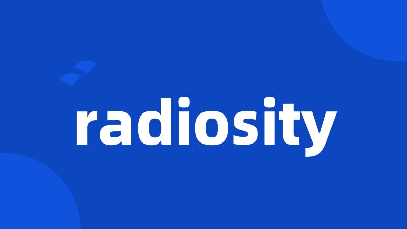 radiosity