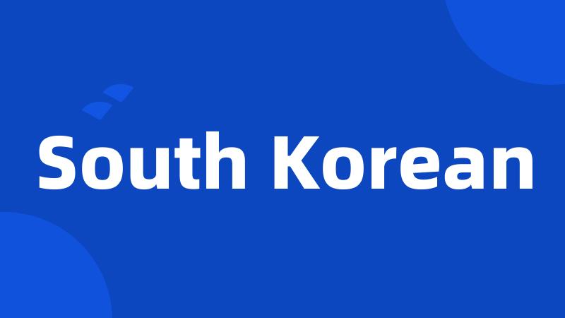 South Korean