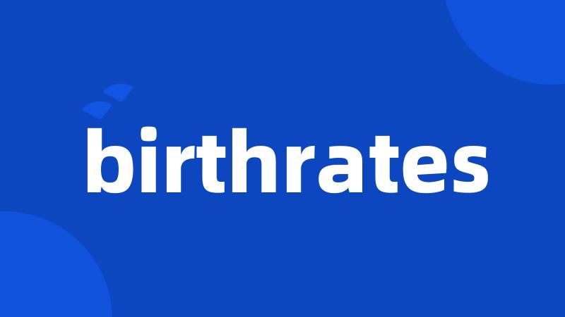 birthrates