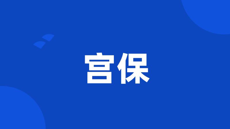 宫保