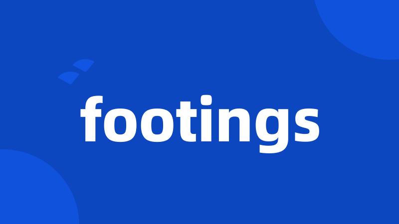 footings