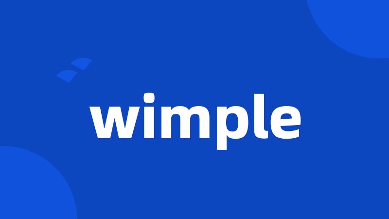 wimple