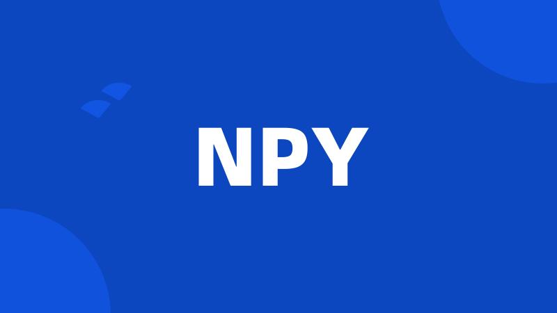 NPY