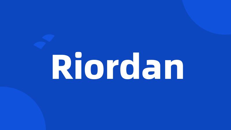 Riordan