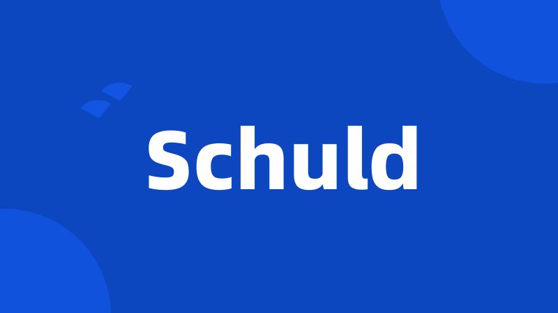 Schuld