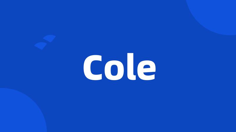 Cole