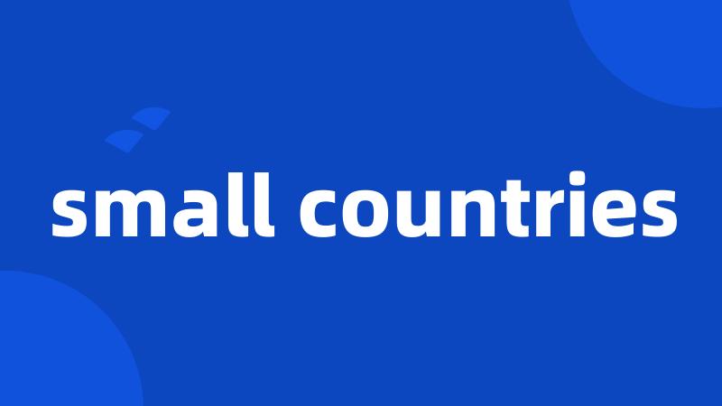 small countries