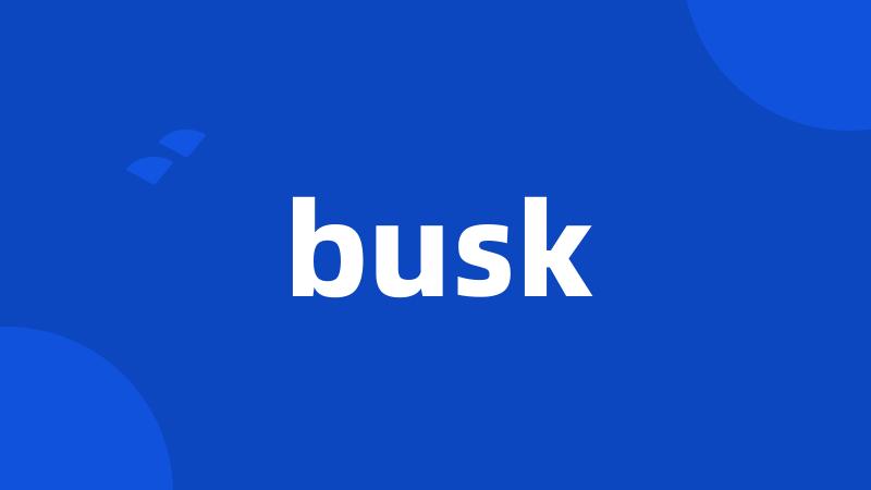 busk