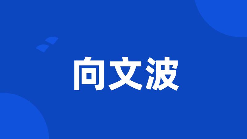 向文波