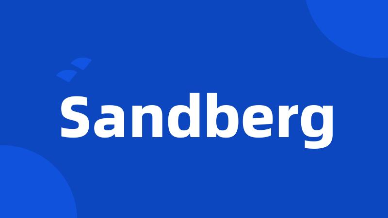 Sandberg