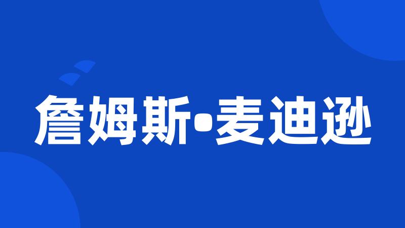 詹姆斯•麦迪逊