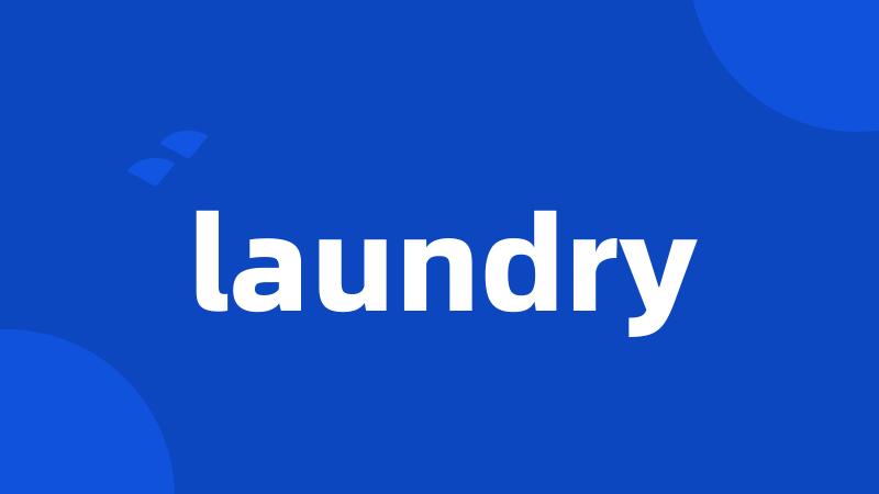 laundry