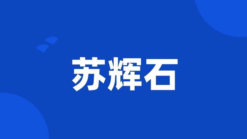 苏辉石