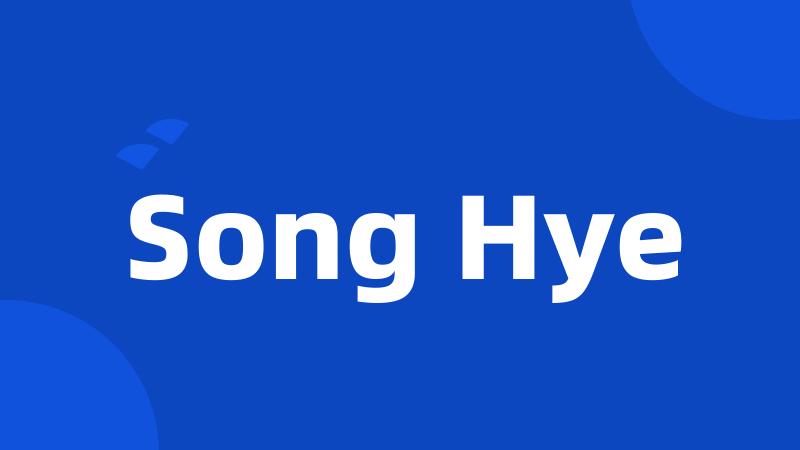 Song Hye