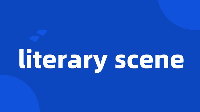 literary scene