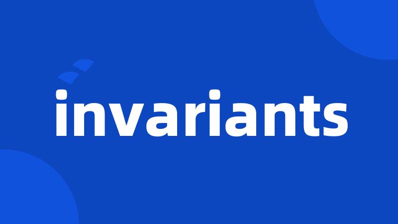invariants