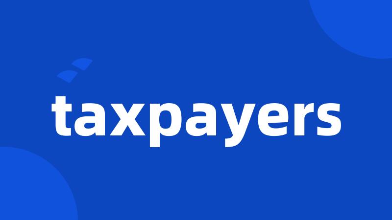 taxpayers