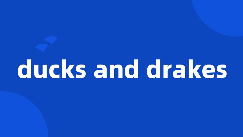 ducks and drakes