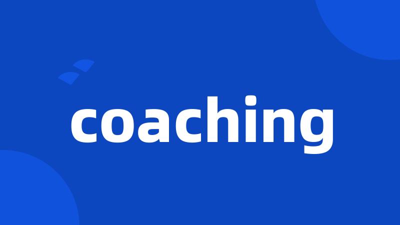 coaching