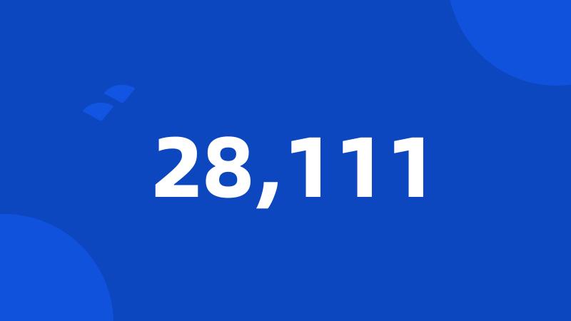 28,111