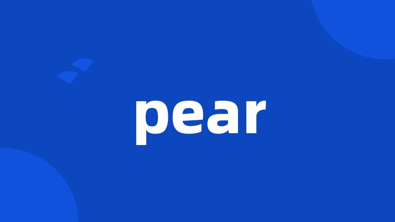 pear