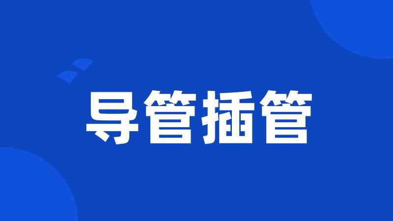 导管插管