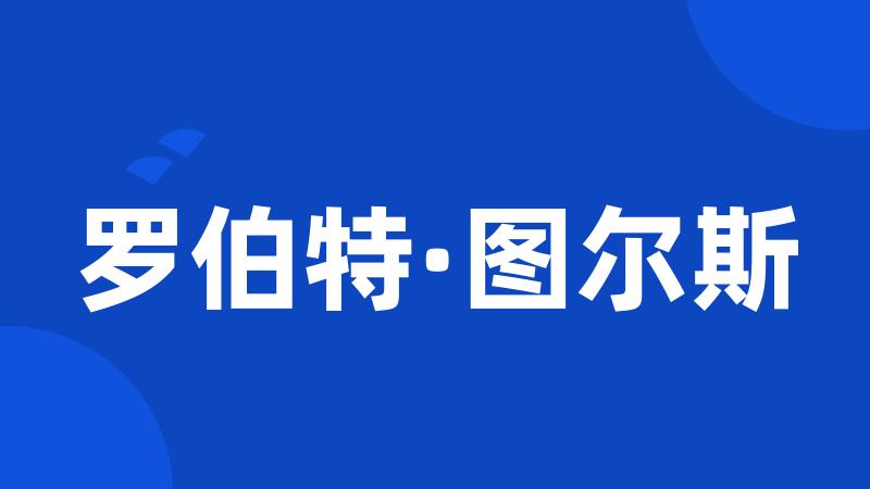 罗伯特·图尔斯
