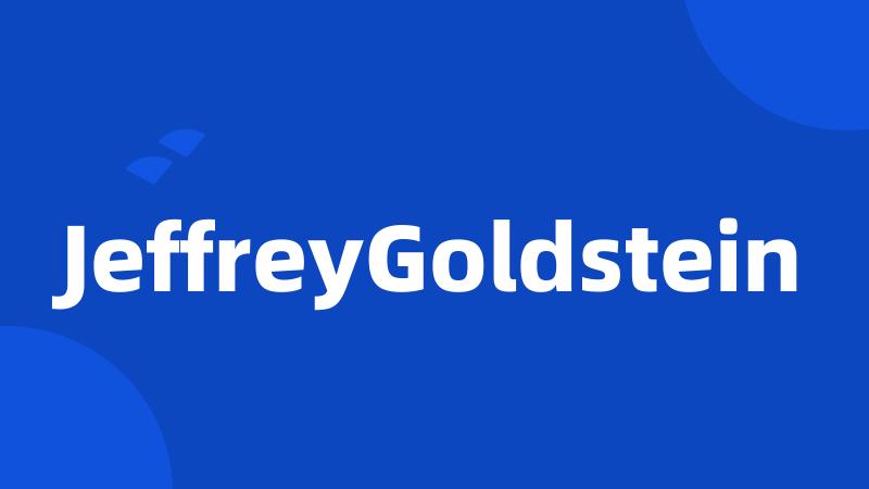 JeffreyGoldstein