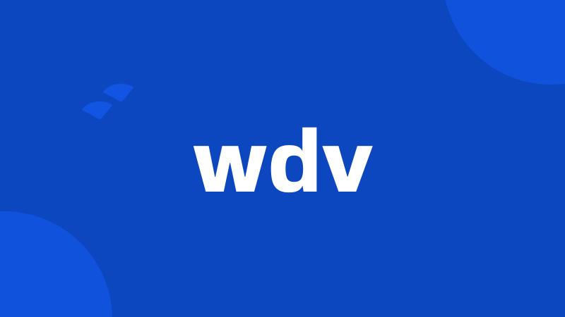 wdv