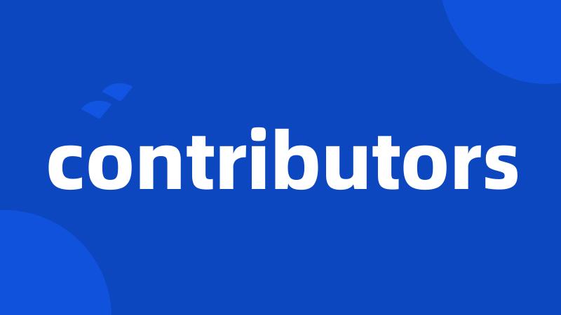 contributors