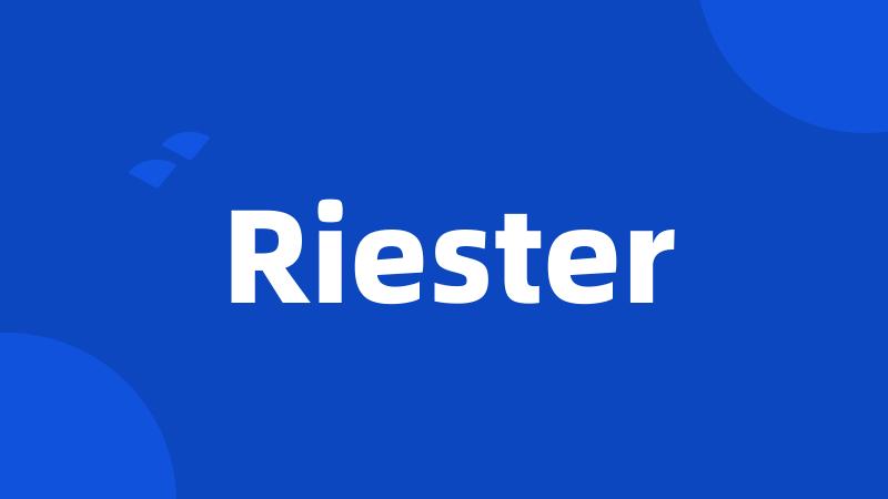 Riester