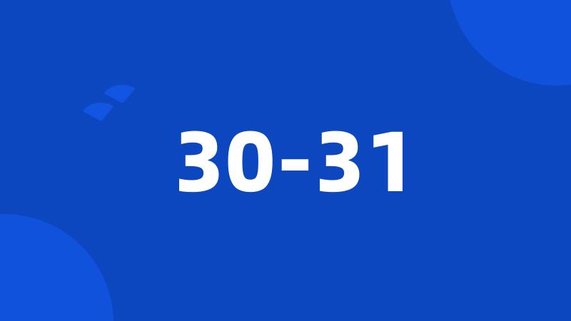 30-31