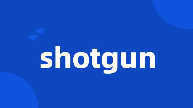 shotgun