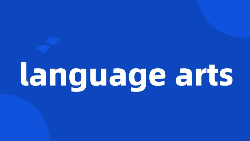 language arts