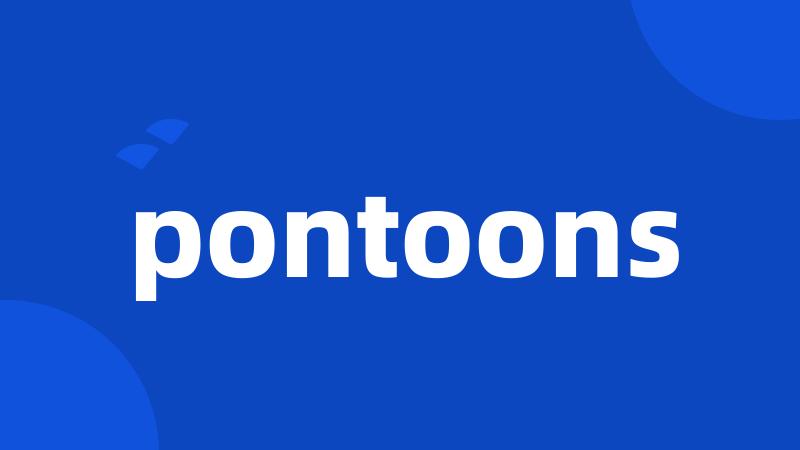 pontoons