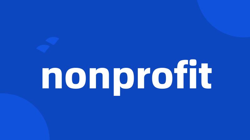 nonprofit