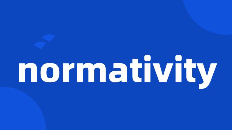 normativity