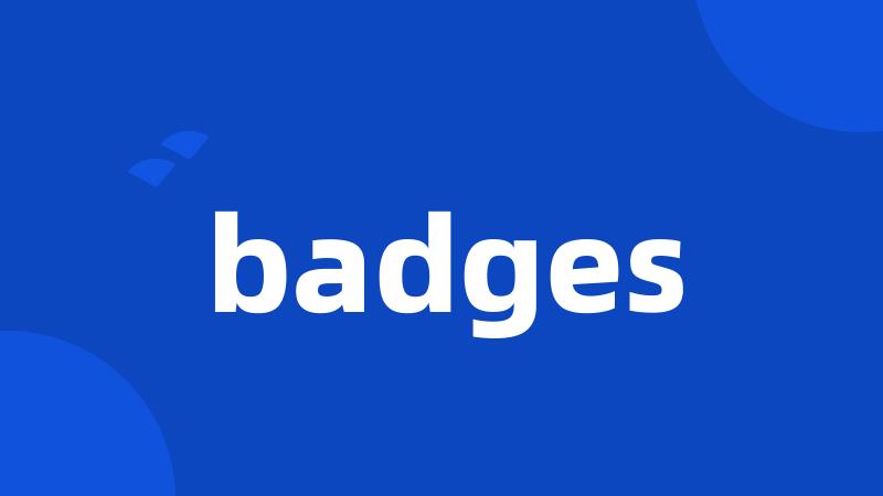 badges