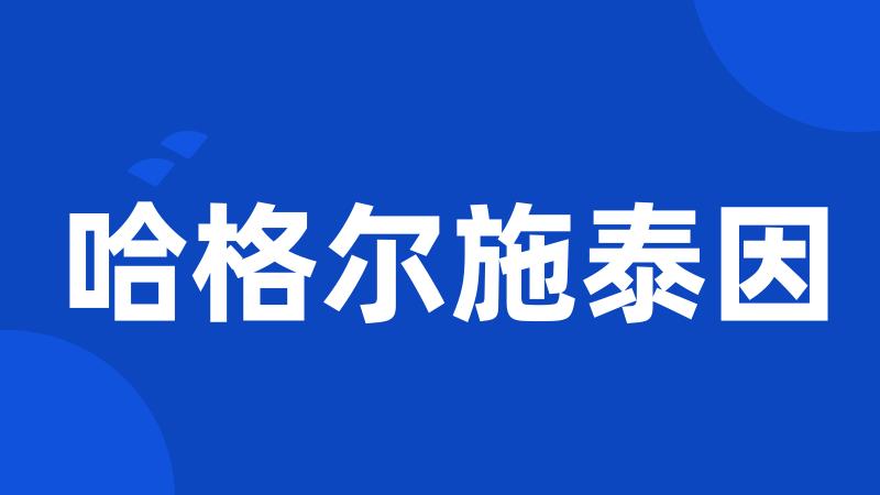 哈格尔施泰因