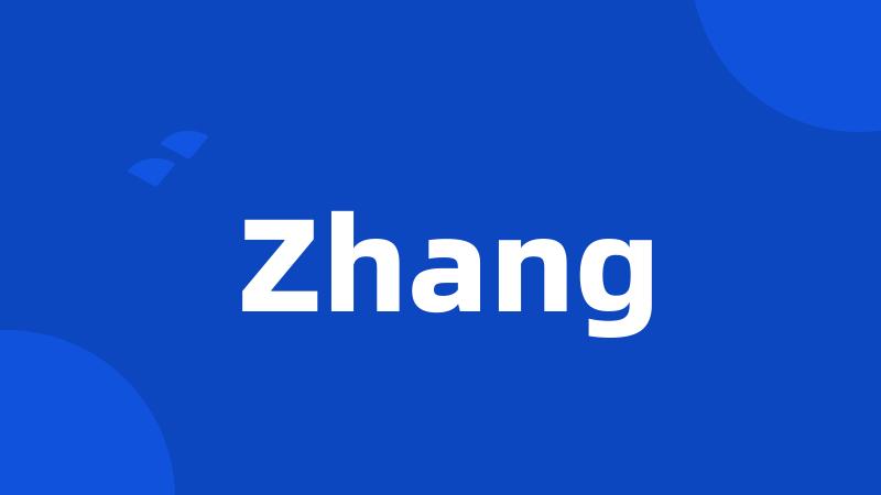 Zhang