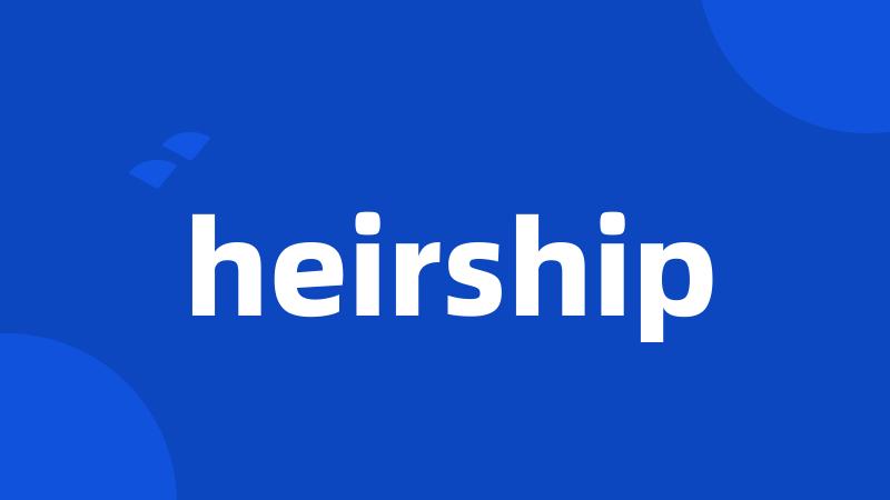 heirship