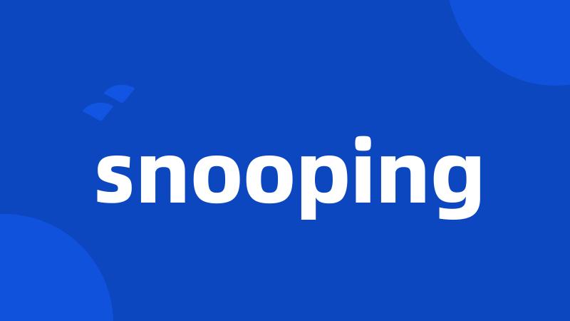 snooping