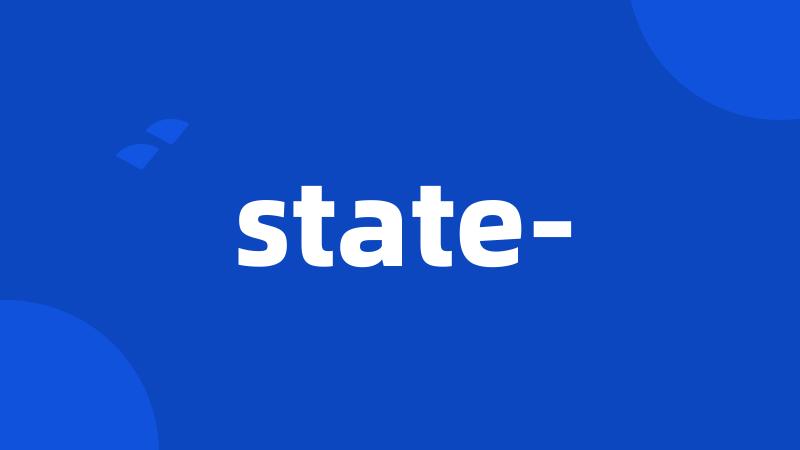 state-