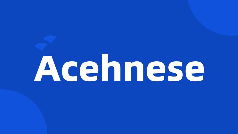 Acehnese