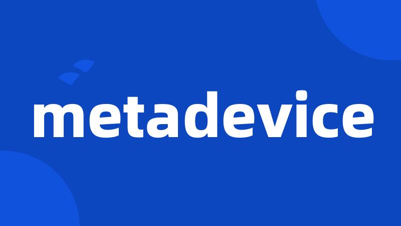 metadevice