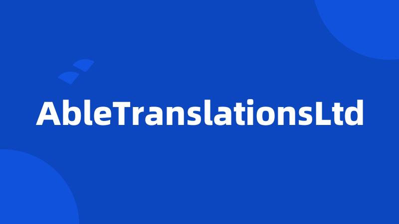 AbleTranslationsLtd