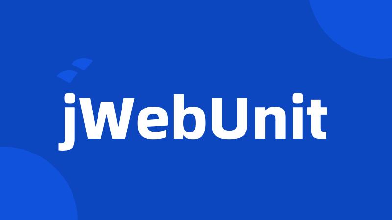 jWebUnit